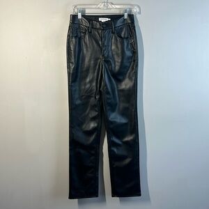 NWOT Good American Better Than Leather Good Icon Pants Size 4(27)